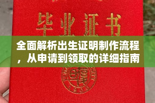 凤凰全面解析出生证明制作流程，从申请到领取的详细指南