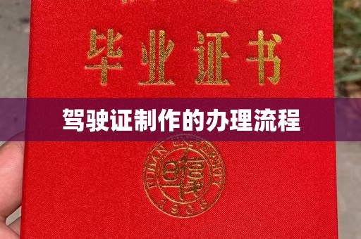 凤凰驾驶证制作的办理流程