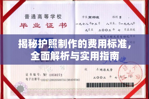 凤凰揭秘护照制作的费用标准，全面解析与实用指南